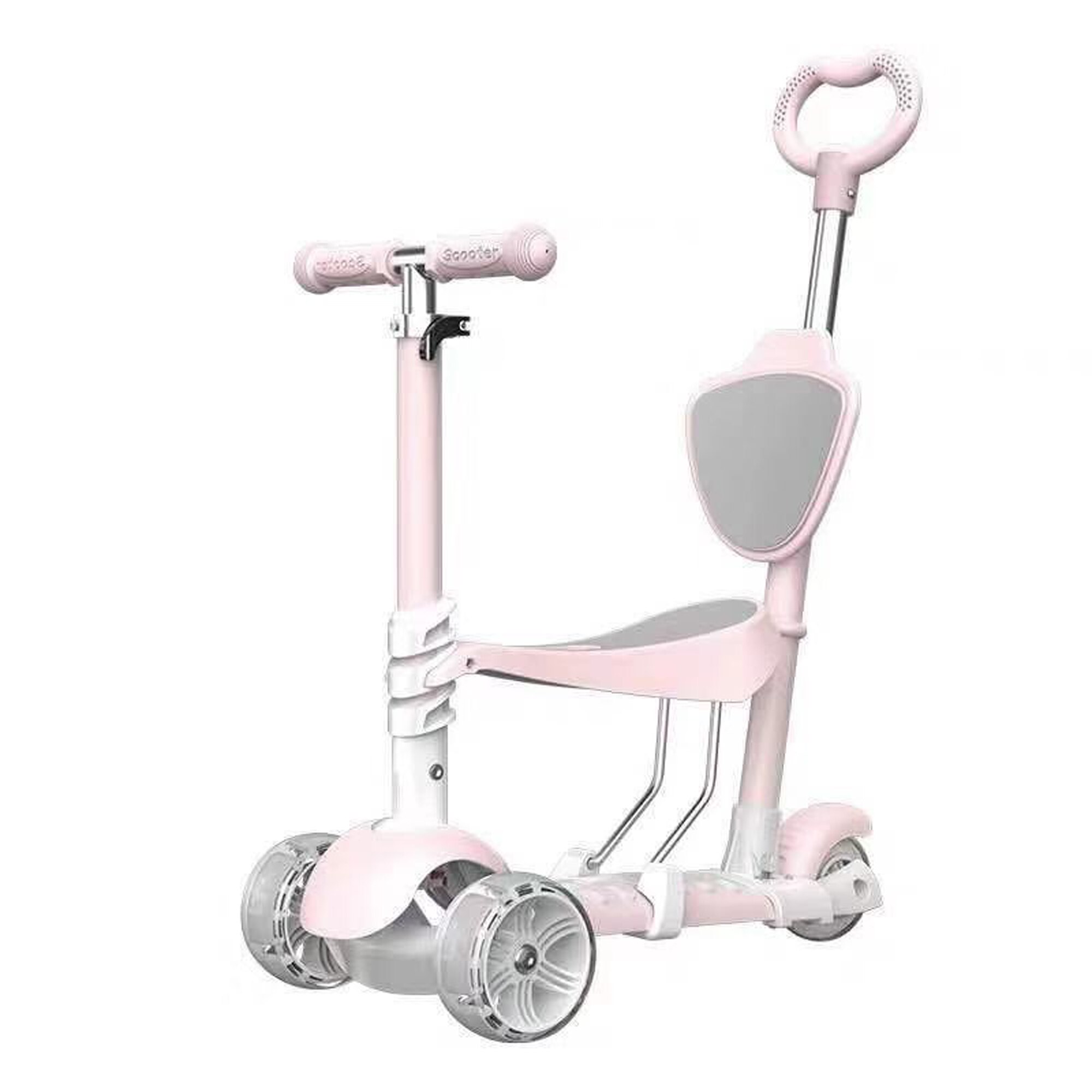 Tricicleta/Trotineta cu maner Kota Baby Roz